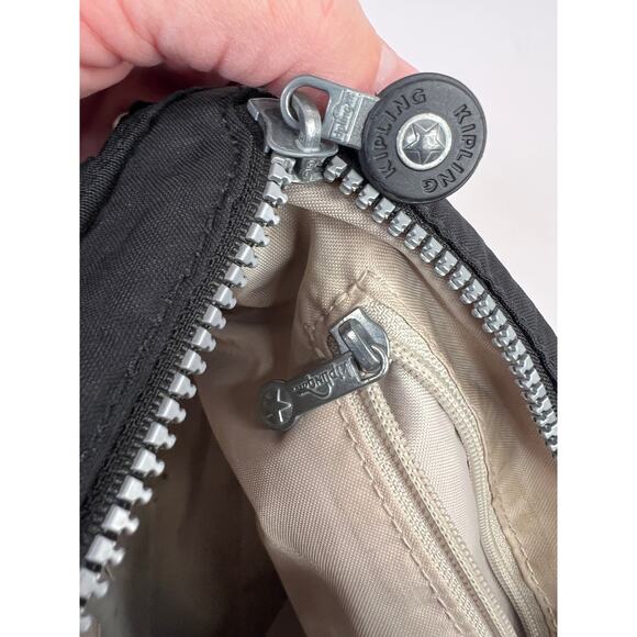 Kipling Aisling Crossbody Bag Black Noir Adjustable Strap 12x9x4 - Picture 10 of 16